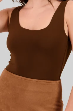 Shasa Sleeveless Bodysuit with Open Back