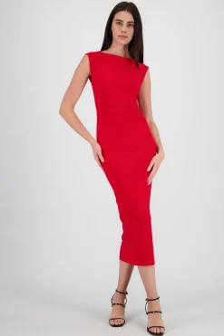 Shasa Sleeveless Draped Dress