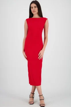 Shasa Sleeveless Draped Dress