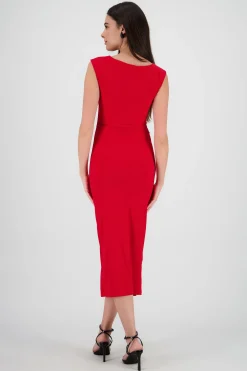 Shasa Sleeveless Draped Dress