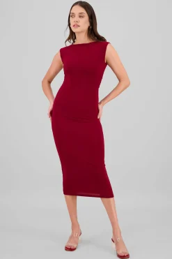 Shasa Sleeveless Draped Dress
