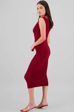 Shasa Sleeveless Draped Dress