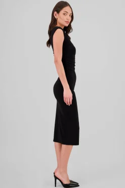Shasa Sleeveless Draped Dress