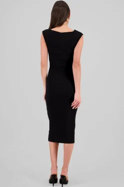 Shasa Sleeveless Draped Dress