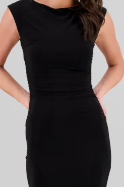 Shasa Sleeveless Draped Dress