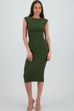 Shasa Sleeveless Draped Dress