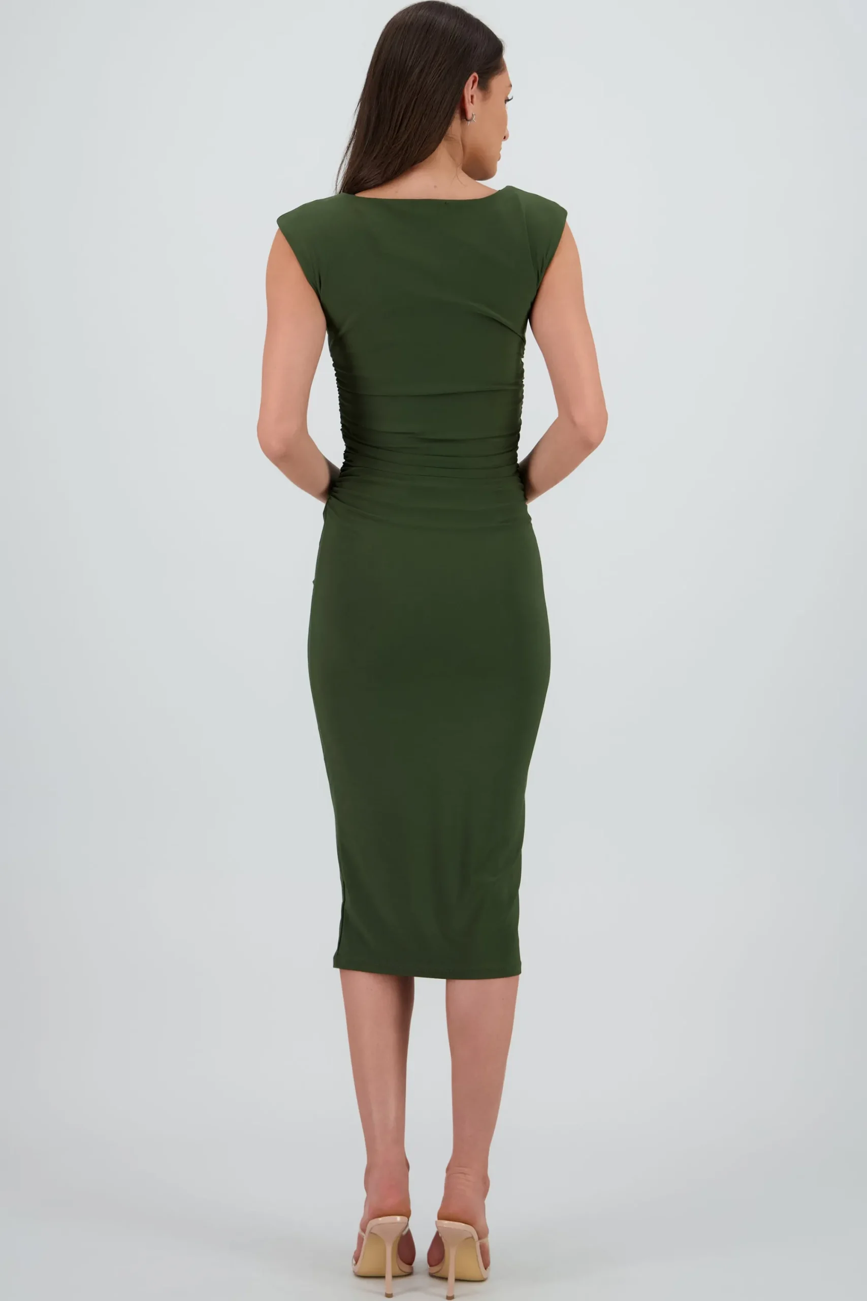 Shasa Sleeveless Draped Dress