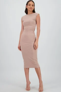 Shasa Sleeveless Draped Dress