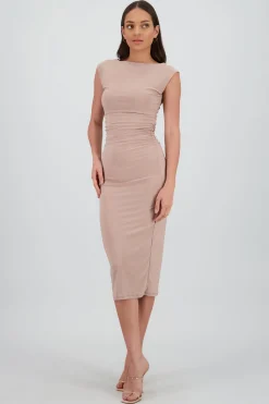 Shasa Sleeveless Draped Dress