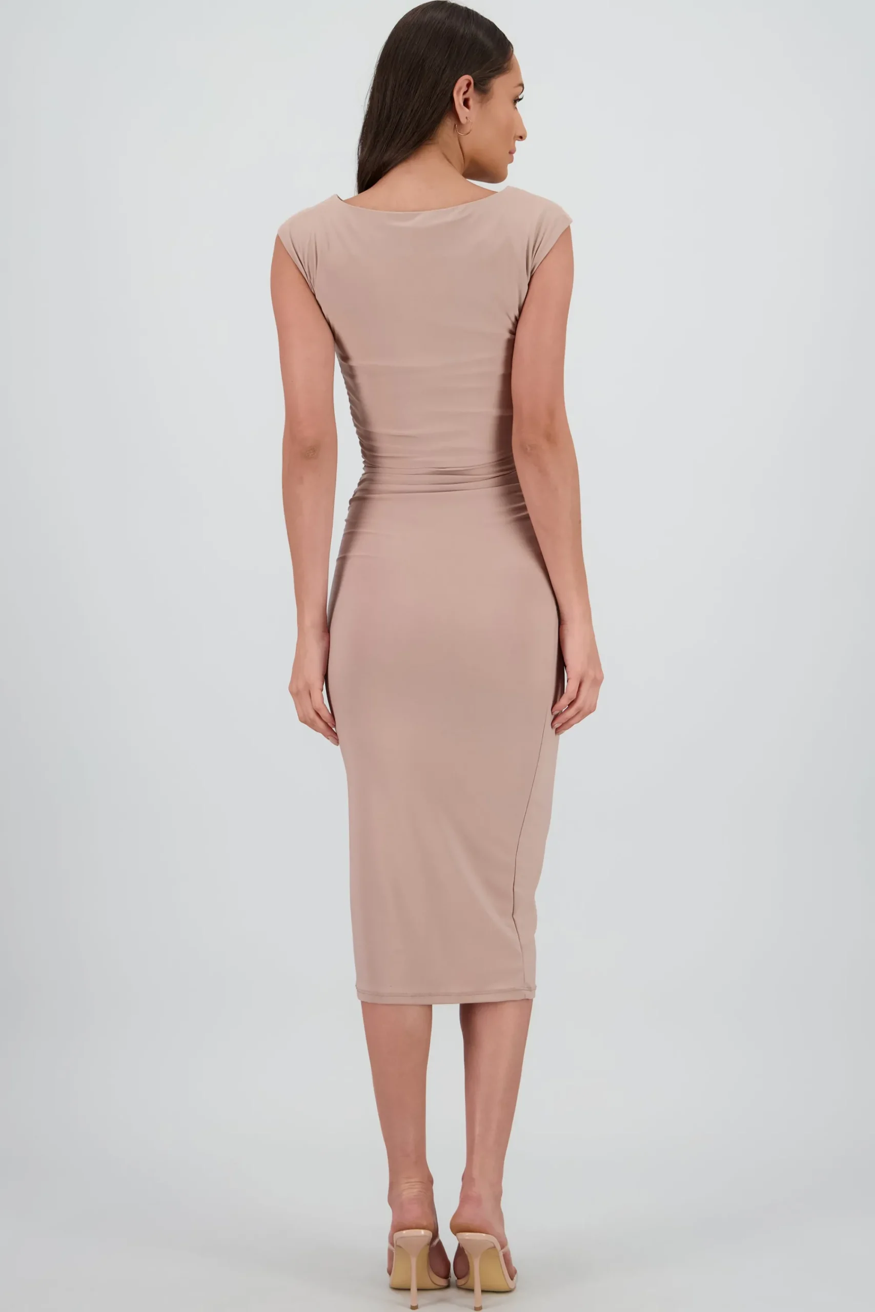 Shasa Sleeveless Draped Dress