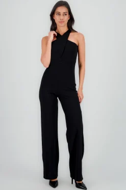 Shasa Sleeveless Jumpsuit with Round Neckline