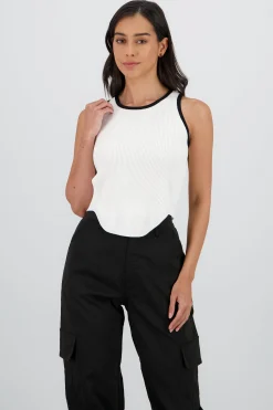 Shasa Sleeveless Knit Top