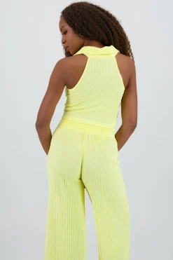Shasa Sleeveless Polo Neck Top