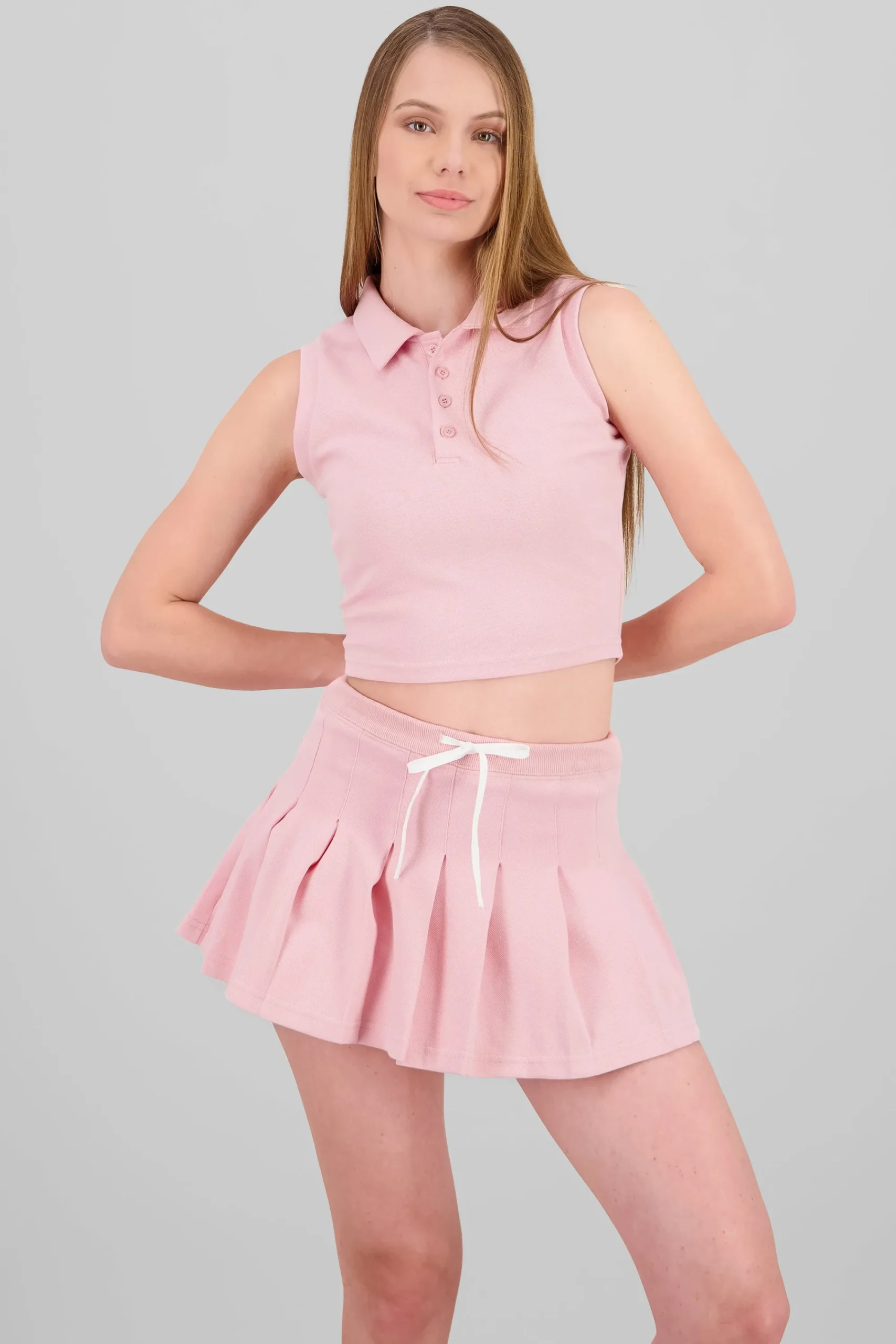 Shasa Sleeveless Polo T Shirt