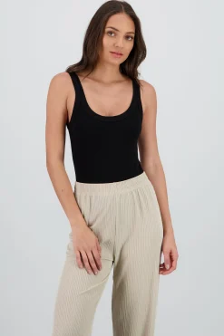 Shasa Sleeveless Ribbed Bodysuit