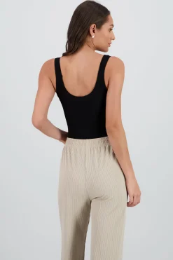 Shasa Sleeveless Ribbed Bodysuit