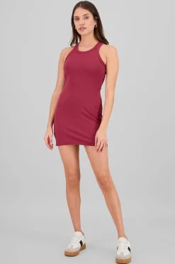 Shasa Sleeveless Ribbed Mini Dress