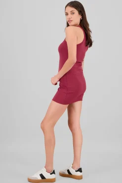 Shasa Sleeveless Ribbed Mini Dress
