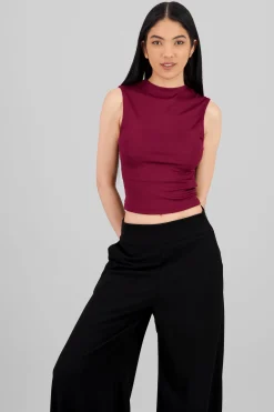 Shasa Sleeveless Ribbed Thin Top