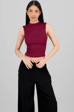 Shasa Sleeveless Ribbed Thin Top