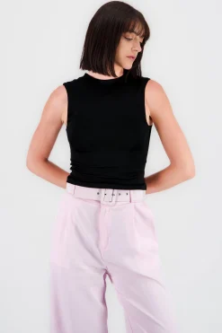 Shasa Sleeveless Ribbed Thin Top