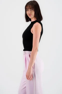 Shasa Sleeveless Ribbed Thin Top