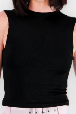 Shasa Sleeveless Ribbed Thin Top