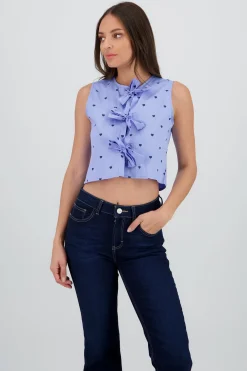 Shasa Sleeveless Round Neck Top