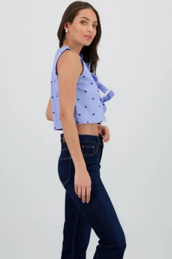 Shasa Sleeveless Round Neck Top