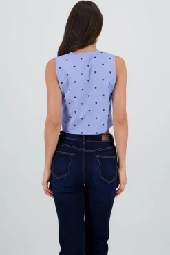 Shasa Sleeveless Round Neck Top