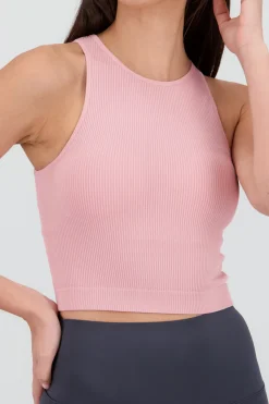Shasa Sleeveless Seamless Round Neck Top