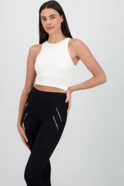 Shasa Sleeveless Seamless Round Neck Top