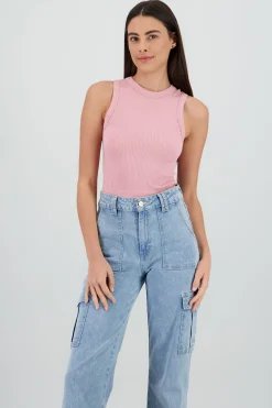 Shasa Sleeveless Seamless Solid Top