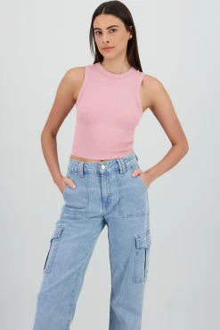 Shasa Sleeveless Seamless Solid Top