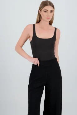 Shasa Sleeveless Solid Bodysuit