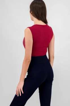 Shasa Sleeveless Square Neck Bodysuit