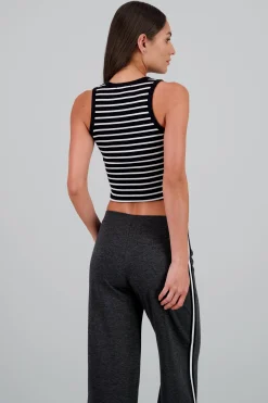 Shasa Sleeveless Striped Top