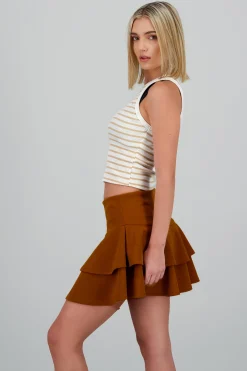 Shasa Sleeveless Striped Top