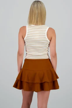 Shasa Sleeveless Striped Top
