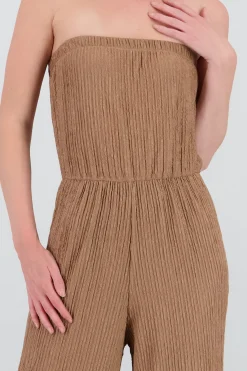 Shasa Sleeveless Textured Jumpsuit