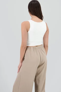 Shasa Sleeveless V Neck Top