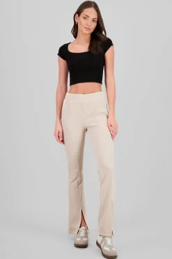 Shasa Slit Detail Flare Pants