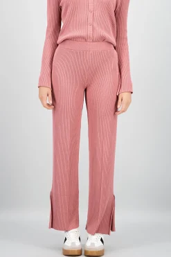 Shasa Slit Detail Knit Pants