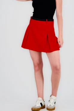 Shasa Slit Detail Mini Skirt