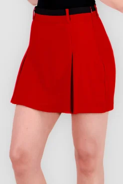 Shasa Slit Detail Mini Skirt