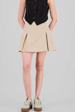 Shasa Slit Detail Mini Skirt