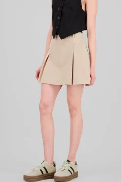 Shasa Slit Detail Mini Skirt