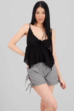 Shasa Slit Detail Strap Top