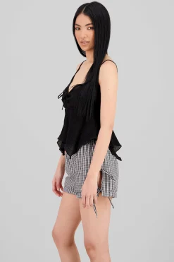 Shasa Slit Detail Strap Top