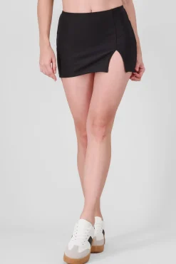 Shasa Slit Detailed Mini Skirt